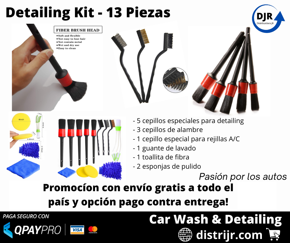 Car Detailing Kit 13 Pcs Distribuidora JR